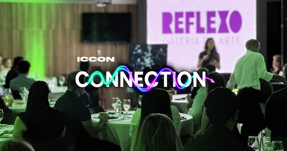 Banner de divulgação da 4ª edição do evento empresarial Iccon Connection 2025, focado em networking, estratégias de liderança e reforma tributária em Francisco Beltrão